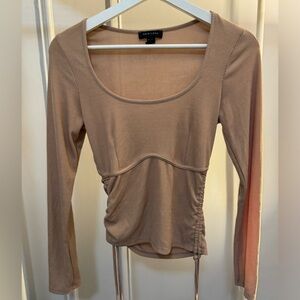 Nude color top